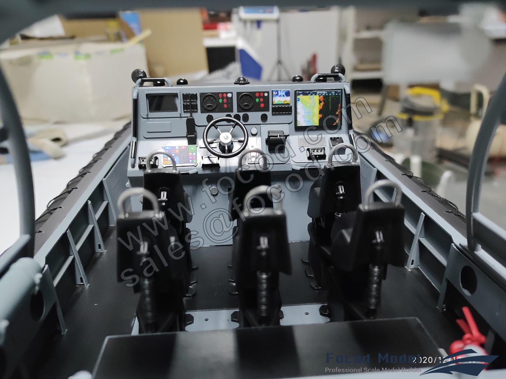 custom made model of 8.5m fast response boat